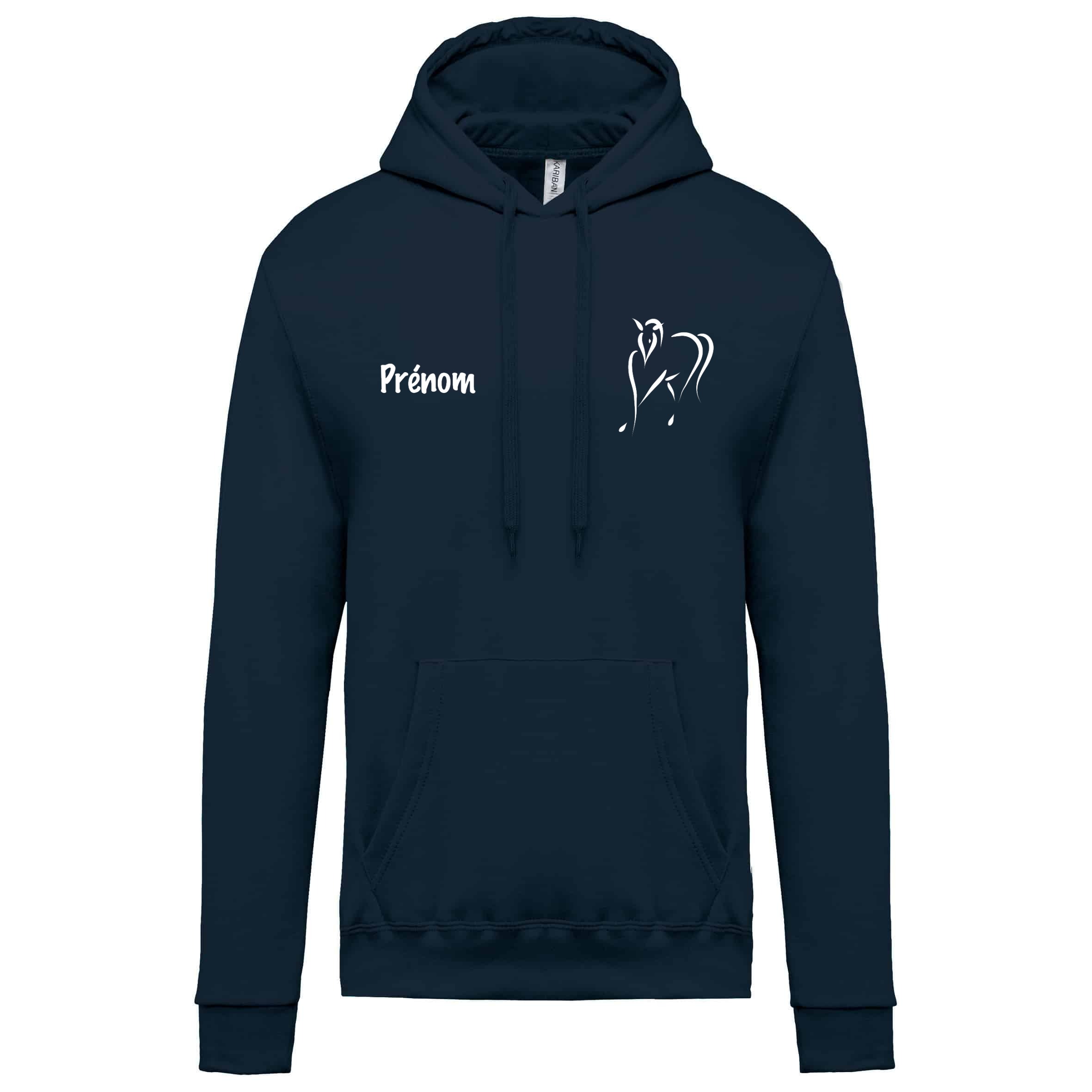 Product image Sweat à capuche logo blanc